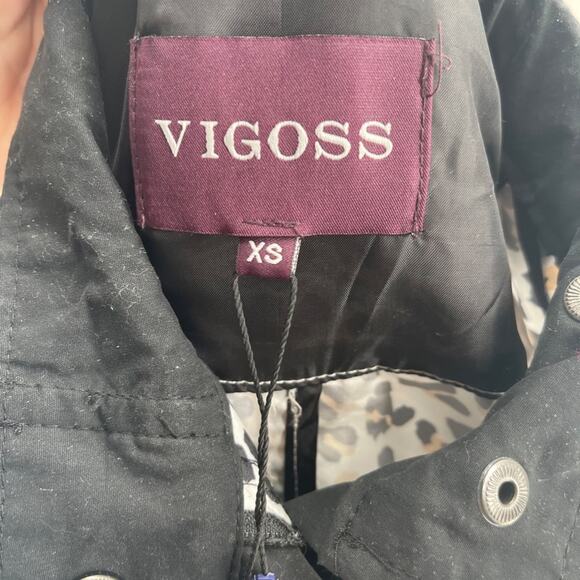 Vigoss Women's Leopard Animal Print Anorak Light Jacket Size XS NEW - Picture 6 of 7